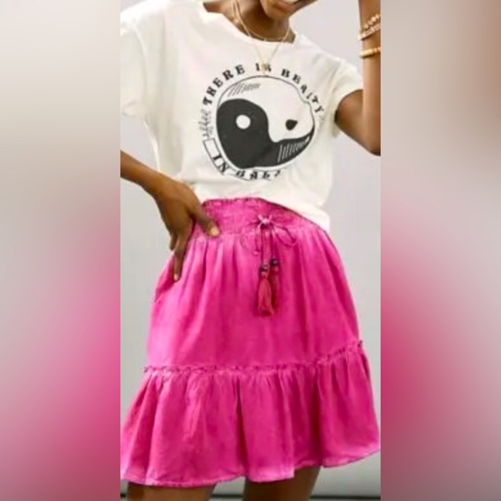 Pilcro Pink Mini Skirt